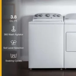 Whirlpool 27.5high-Efficiency Top Load Washer, 3.8 Cu. ' W/ Soaking Cycles -Whirlpool Sales 2024 309738 DetailedProductView2 Lg