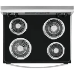 Whirlpool® 30" Electric, Coil Range W/ 4.8 Cu Ft And AccuBake™ System, Black On Stainless -Whirlpool Sales 2024 555271 v DetailedProductView1 BUS Lg