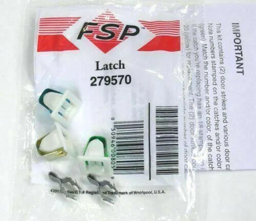 OEM Whirlpool 279570 Dryer Door Latch Kit -Whirlpool Sales 2024 oem whirlpool 279570 dryer door latch kit 67172.1665676588