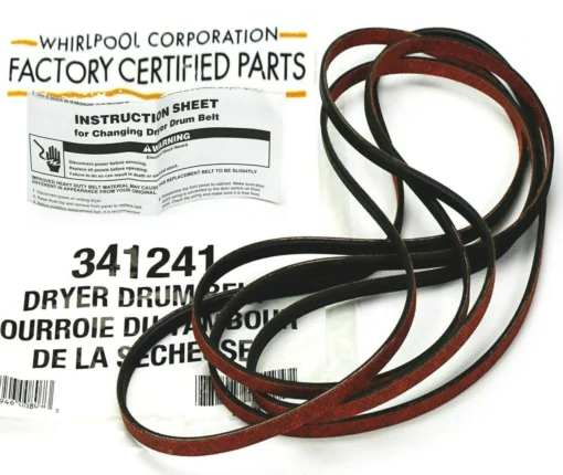 OEM Whirlpool 341241 WP341241 Dryer Drum Belt -Whirlpool Sales 2024 oem whirlpool 341241 wp341241 dryer drum belt 25426.1707923056