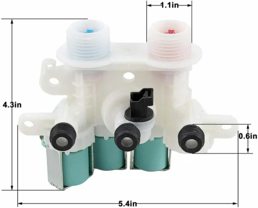 W11096268 W11220230 Washer Water Inlet Valve (OEM) Fit Whirlpool W10632527 -Whirlpool Sales 2024 w11096268 w11220230 washer water inlet valve oem fit whirlpool w10632527 14445.1692425041