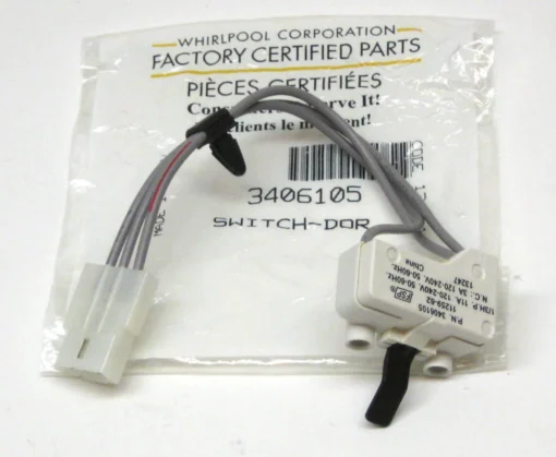 Whirlpool OEM Dryer Door Switch 3406105 Also Kenmore PS346703 AP2976041 -Whirlpool Sales 2024 whirlpool oem dryer door switch 3406105 also kenmore ps346703 ap2976041 59932.1665669853